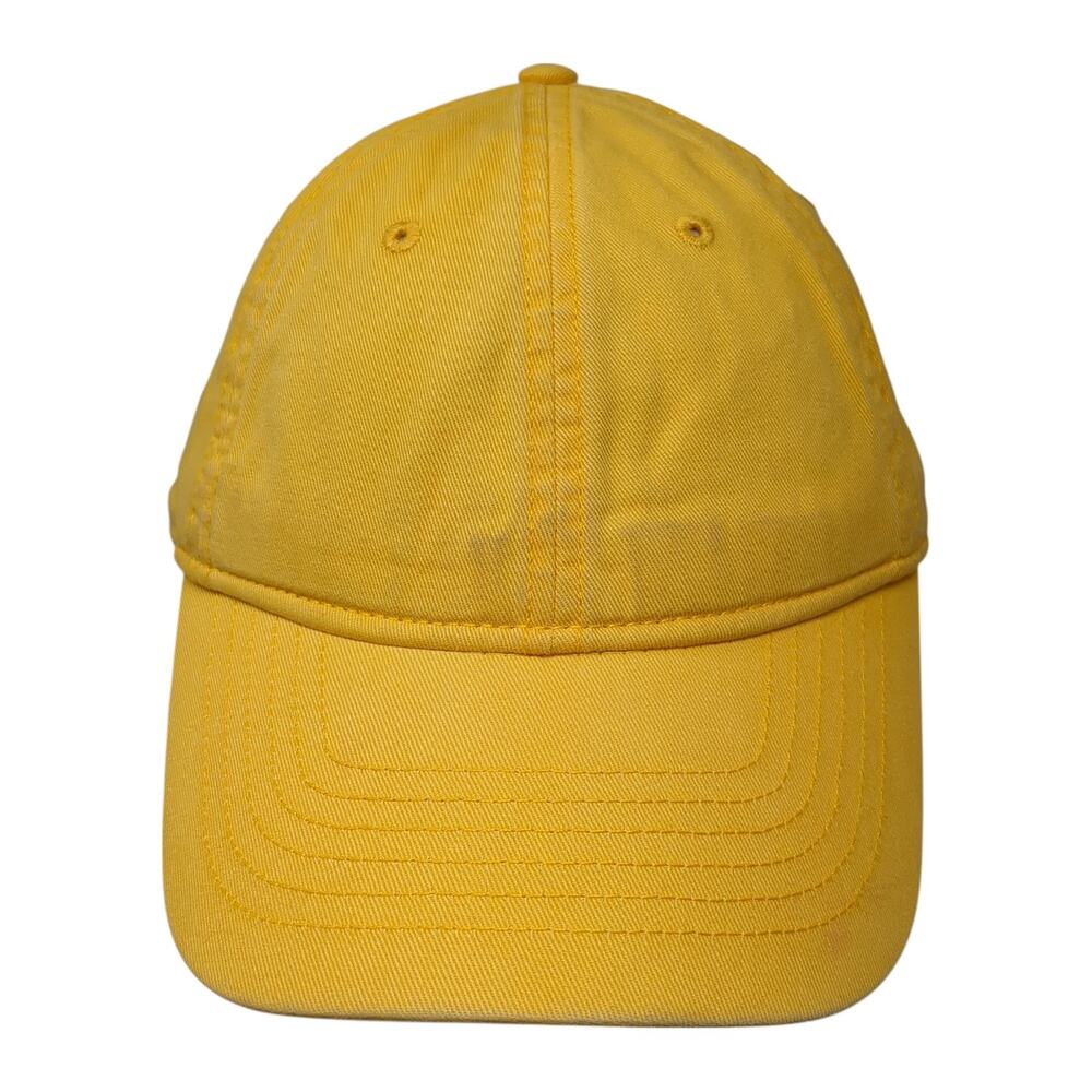 Yellow Label Co. Slideback Baseball Cap Yellow One Size Adjustable 6 Panel Blank